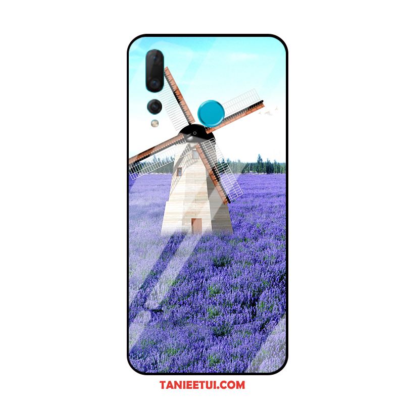 Etui Huawei P Smart+ 2019 Purpurowy Telefon Komórkowy Szkło, Obudowa Huawei P Smart+ 2019 Anti-fall Lustro Sceneria