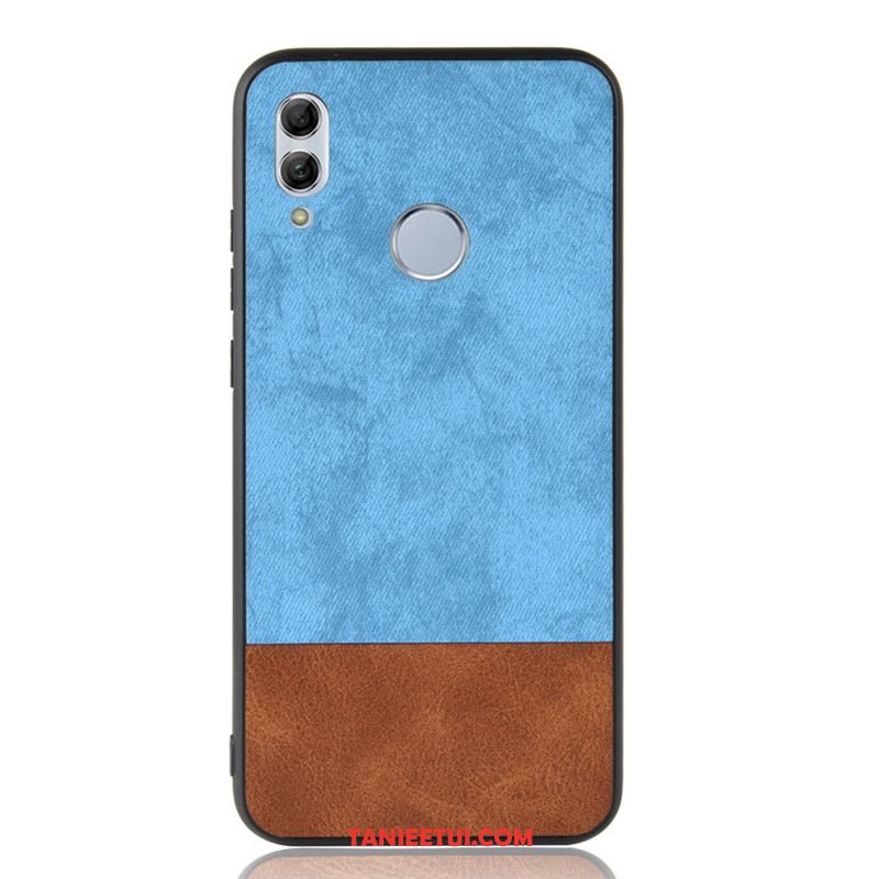 Etui Huawei P Smart 2019 Skóra Anti-fall Niebieski, Pokrowce Huawei P Smart 2019 Denim Mieszane Kolory Wzór