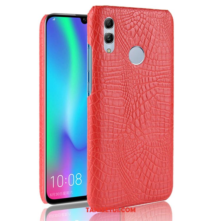 Etui Huawei P Smart 2019 Skóra Wzór Czarny, Futerał Huawei P Smart 2019 Trudno Krokodyl Ochraniacz