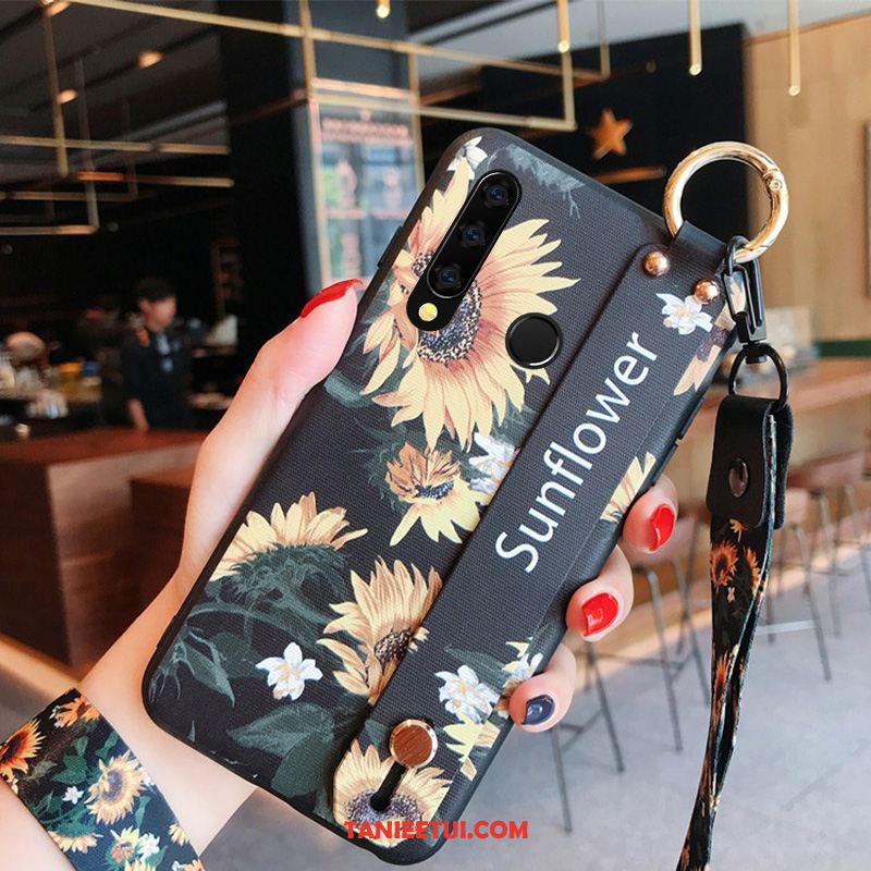 Etui Huawei P Smart+ 2019 Wiszące Ozdoby Silikonowe Czarny, Futerał Huawei P Smart+ 2019 Anti-fall Tendencja All Inclusive