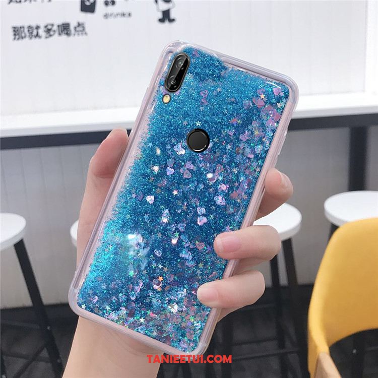 Etui Huawei P Smart+ All Inclusive Złoto Quicksand, Pokrowce Huawei P Smart+ Młodzież Silikonowe Miękki