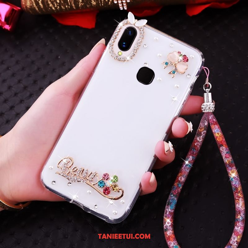 Etui Huawei P Smart+ Miękki Złoto Tendencja, Pokrowce Huawei P Smart+ Wspornik Ochraniacz Rhinestone