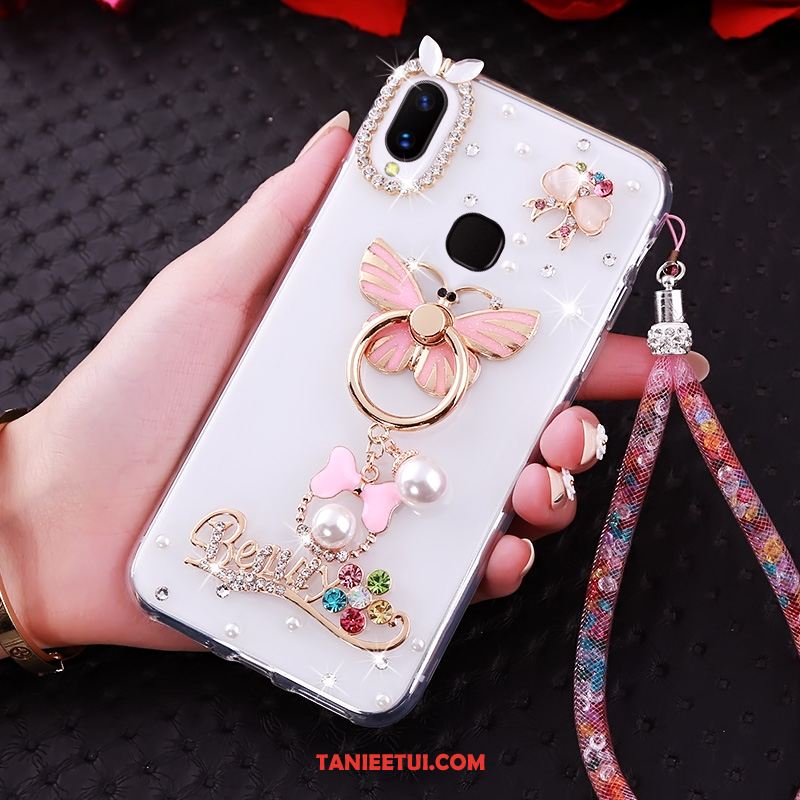Etui Huawei P Smart+ Miękki Złoto Tendencja, Pokrowce Huawei P Smart+ Wspornik Ochraniacz Rhinestone