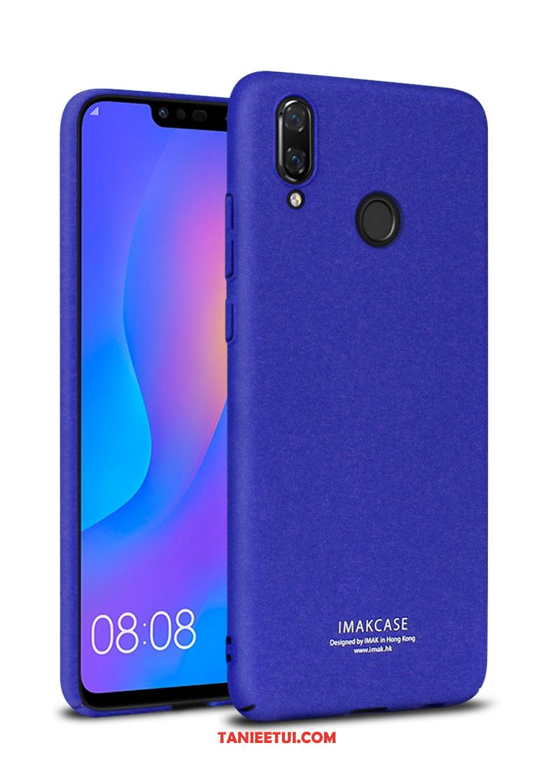 Etui Huawei P Smart+ Ochraniacz Nubuku Czarny, Obudowa Huawei P Smart+ Czerwony Netto Telefon Komórkowy