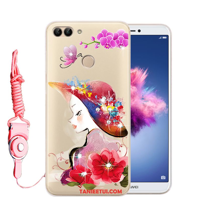 Etui Huawei P Smart Rhinestone Anti-fall Silikonowe, Obudowa Huawei P Smart Miękki Ochraniacz Telefon Komórkowy