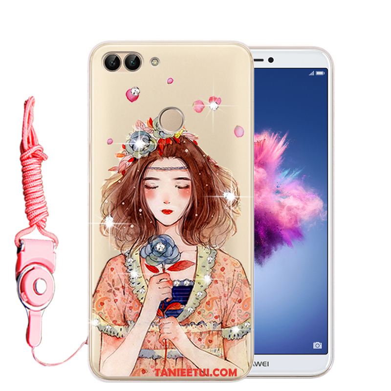 Etui Huawei P Smart Rhinestone Anti-fall Silikonowe, Obudowa Huawei P Smart Miękki Ochraniacz Telefon Komórkowy