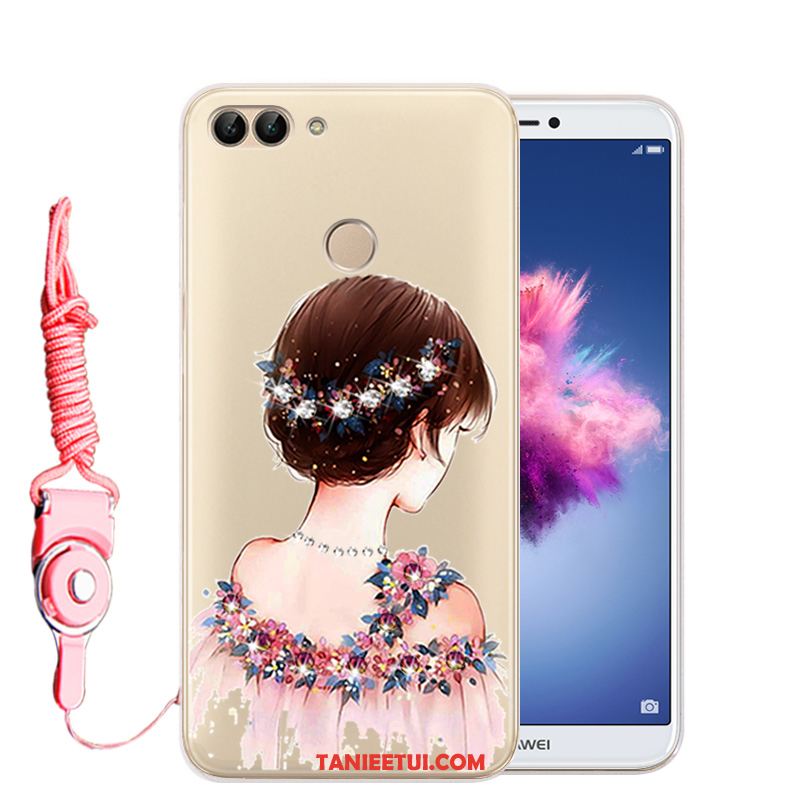 Etui Huawei P Smart Rhinestone Anti-fall Silikonowe, Obudowa Huawei P Smart Miękki Ochraniacz Telefon Komórkowy