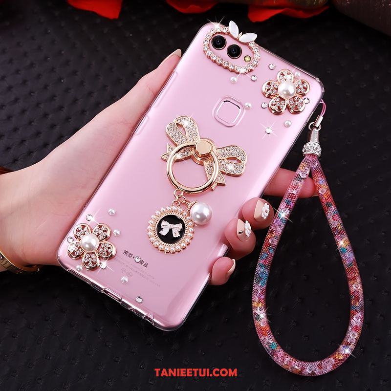 Etui Huawei P Smart Telefon Komórkowy Miękki Ochraniacz, Futerał Huawei P Smart Przezroczysty Rhinestone