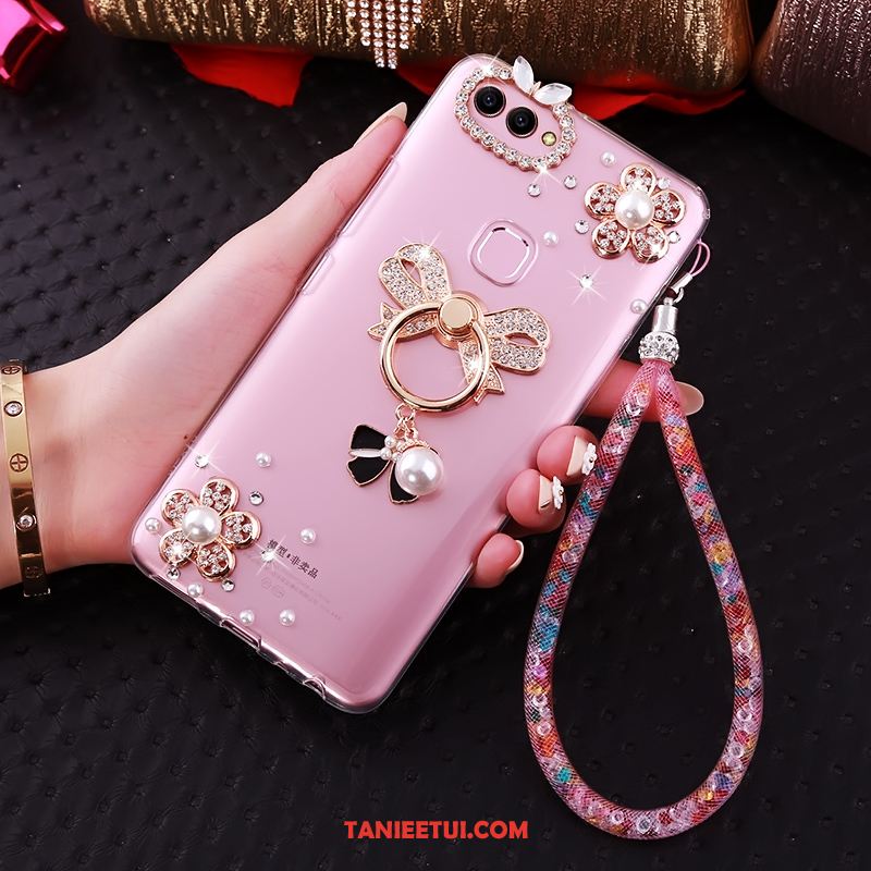 Etui Huawei P Smart Telefon Komórkowy Miękki Ochraniacz, Futerał Huawei P Smart Przezroczysty Rhinestone