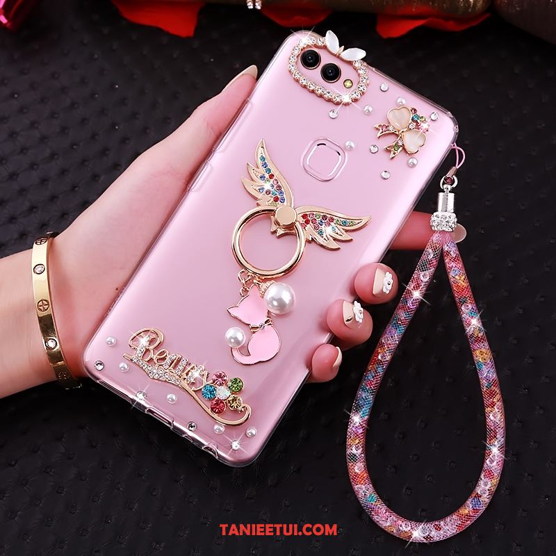 Etui Huawei P Smart Telefon Komórkowy Miękki Ochraniacz, Futerał Huawei P Smart Przezroczysty Rhinestone