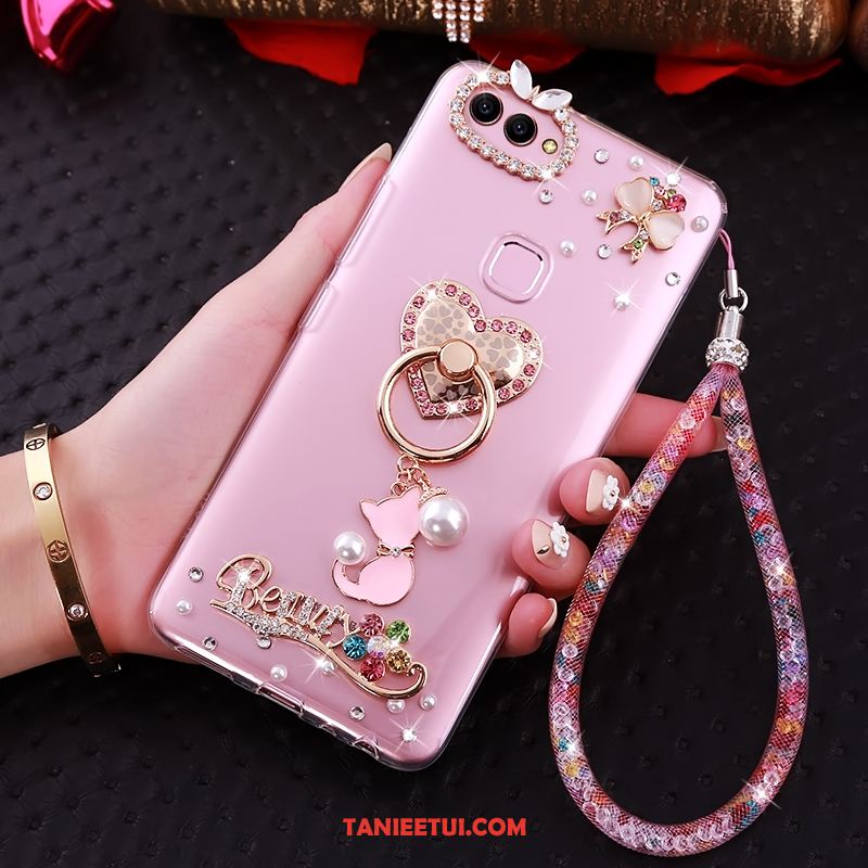 Etui Huawei P Smart Telefon Komórkowy Miękki Ochraniacz, Futerał Huawei P Smart Przezroczysty Rhinestone