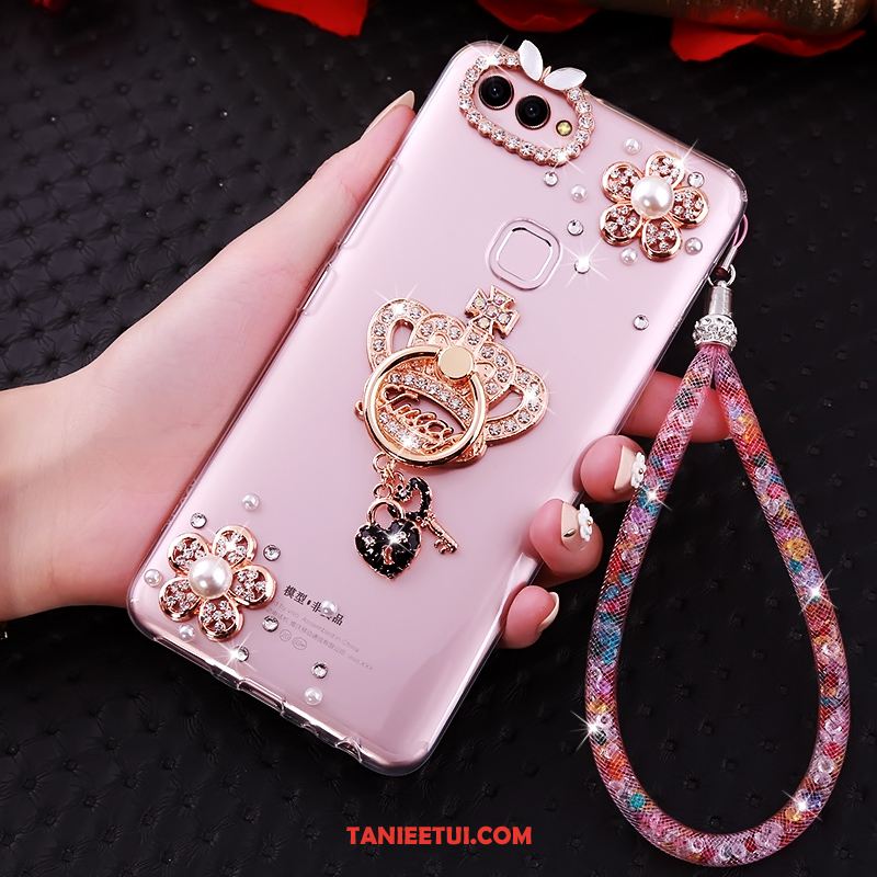 Etui Huawei P Smart Telefon Komórkowy Miękki Ochraniacz, Futerał Huawei P Smart Przezroczysty Rhinestone