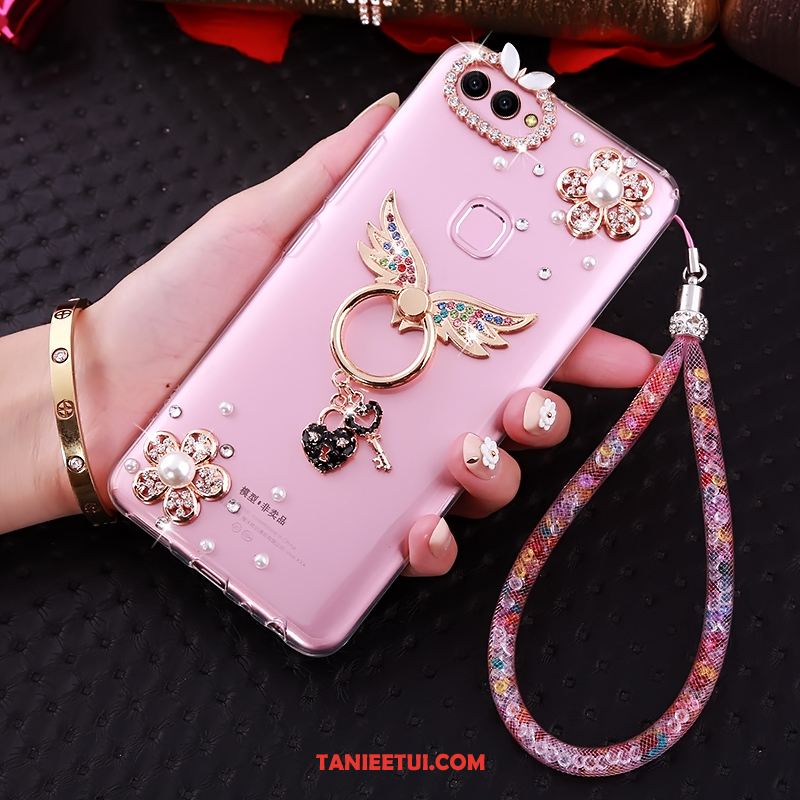 Etui Huawei P Smart Telefon Komórkowy Miękki Ochraniacz, Futerał Huawei P Smart Przezroczysty Rhinestone