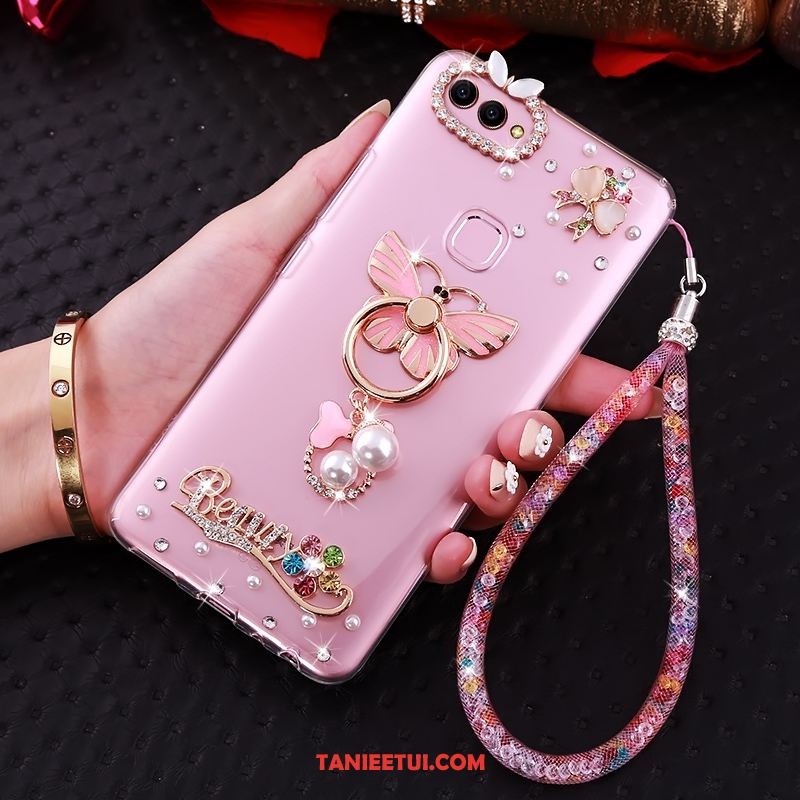 Etui Huawei P Smart Telefon Komórkowy Miękki Ochraniacz, Futerał Huawei P Smart Przezroczysty Rhinestone