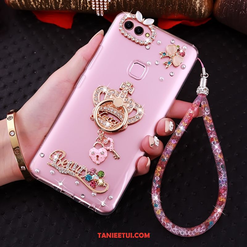 Etui Huawei P Smart Telefon Komórkowy Miękki Ochraniacz, Futerał Huawei P Smart Przezroczysty Rhinestone