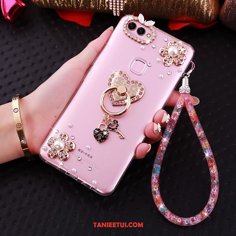 Etui Huawei P Smart Telefon Komórkowy Miękki Ochraniacz, Futerał Huawei P Smart Przezroczysty Rhinestone