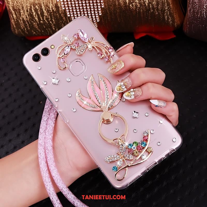 Etui Huawei P Smart Telefon Komórkowy Przezroczysty Rhinestone, Futerał Huawei P Smart Miękki