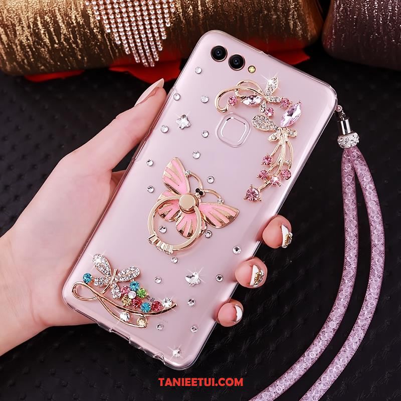 Etui Huawei P Smart Telefon Komórkowy Przezroczysty Rhinestone, Futerał Huawei P Smart Miękki