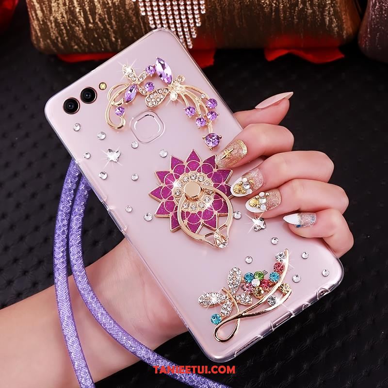 Etui Huawei P Smart Telefon Komórkowy Przezroczysty Rhinestone, Futerał Huawei P Smart Miękki