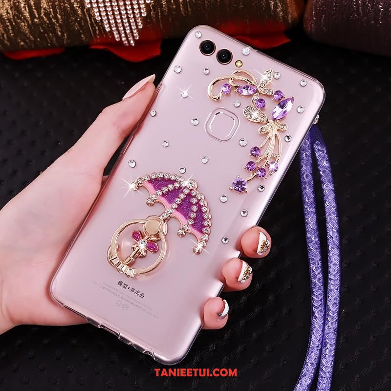 Etui Huawei P Smart Telefon Komórkowy Przezroczysty Rhinestone, Futerał Huawei P Smart Miękki