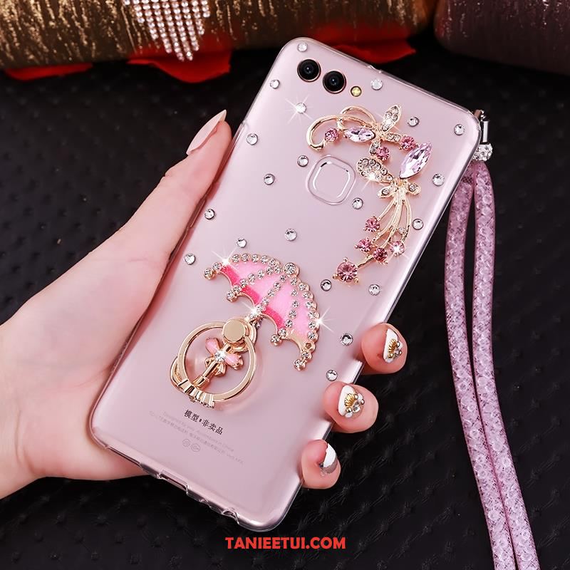 Etui Huawei P Smart Telefon Komórkowy Przezroczysty Rhinestone, Futerał Huawei P Smart Miękki