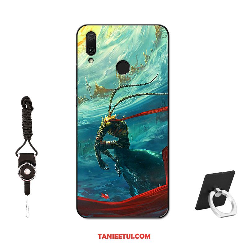 Etui Huawei P Smart Z Filmy Miękki Czarny, Obudowa Huawei P Smart Z Szkło Hartowane Telefon Komórkowy Ochraniacz