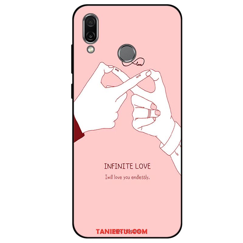 Etui Huawei P Smart+ Zakochani Osobowość Moda, Pokrowce Huawei P Smart+ Miękki Ochraniacz Czarny