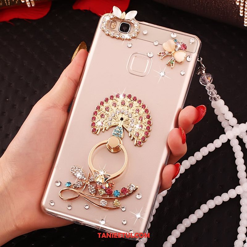 Etui Huawei P10 Lite Ochraniacz Wspornik Różowe, Obudowa Huawei P10 Lite Telefon Komórkowy Wisząca Szyja Rhinestone