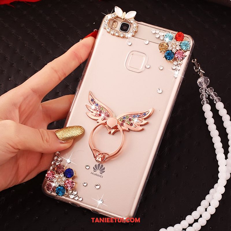 Etui Huawei P10 Lite Ochraniacz Wspornik Różowe, Obudowa Huawei P10 Lite Telefon Komórkowy Wisząca Szyja Rhinestone