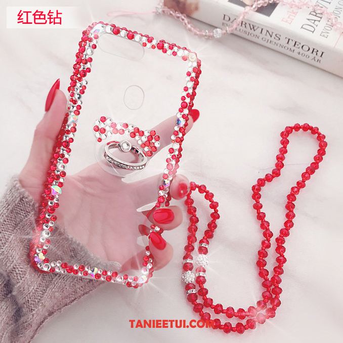 Etui Huawei P10 Lite Rhinestone Młodzież Przezroczysty, Futerał Huawei P10 Lite Granica Wspornik Miękki