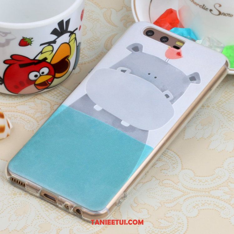 Etui Huawei P10 Niebieski Kreskówka Sztuka, Futerał Huawei P10 Kolor Zakochani Mały