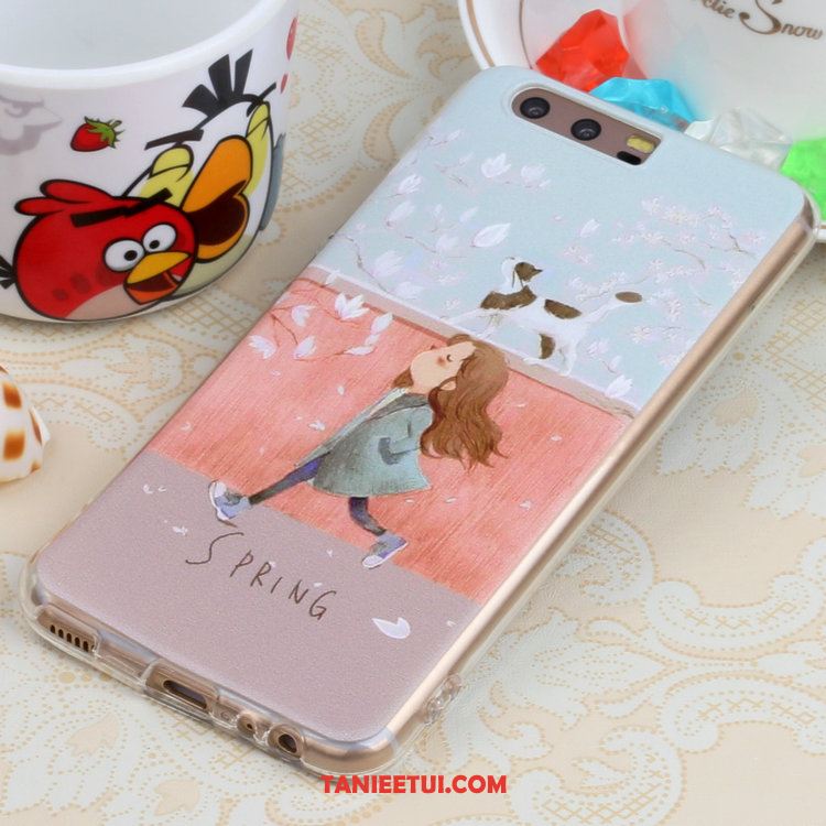 Etui Huawei P10 Niebieski Kreskówka Sztuka, Futerał Huawei P10 Kolor Zakochani Mały