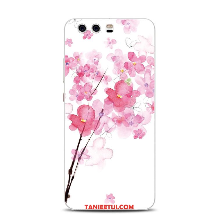 Etui Huawei P10 Plus All Inclusive Kwiaty Brzoskwini Telefon Komórkowy, Pokrowce Huawei P10 Plus Relief Ring Silikonowe