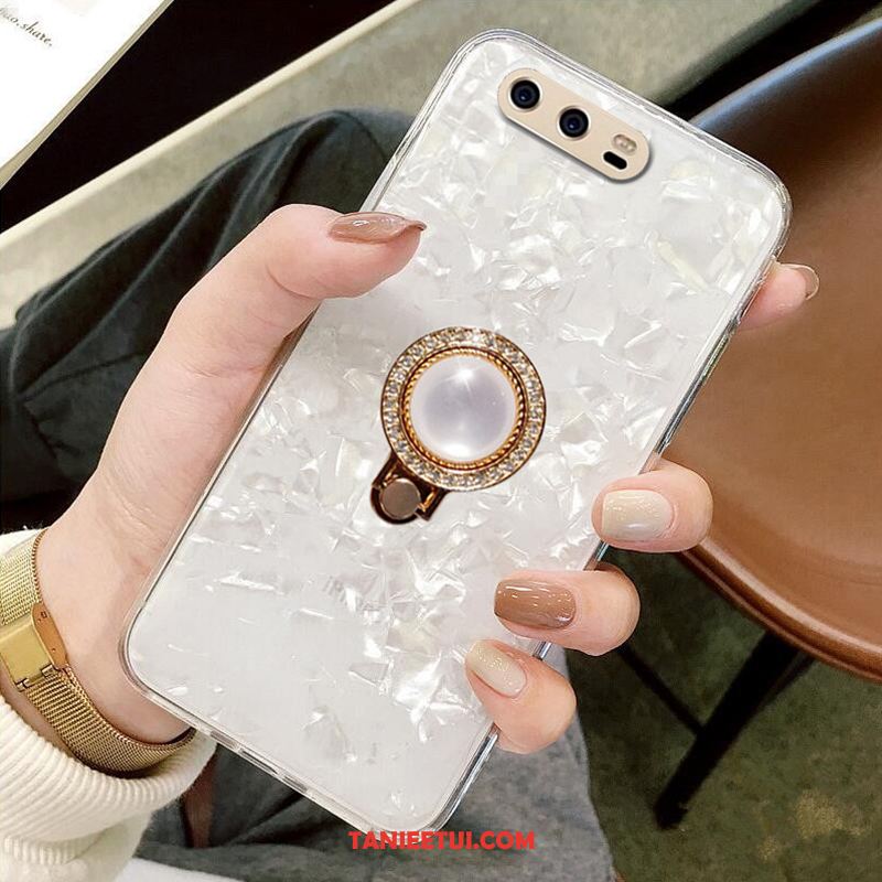 Etui Huawei P10 Plus Anti-fall Rhinestone Ring, Pokrowce Huawei P10 Plus Wiszące Ozdoby Shell Czerwony Netto