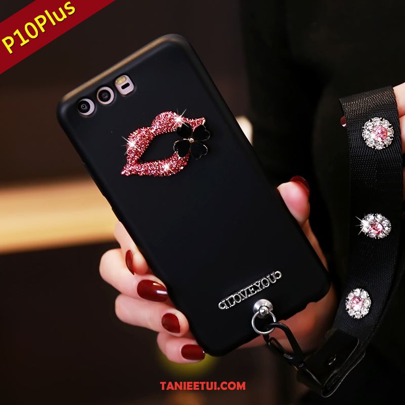 Etui Huawei P10 Plus Kreatywne Czarny All Inclusive, Pokrowce Huawei P10 Plus Rhinestone Miękki Ochraniacz