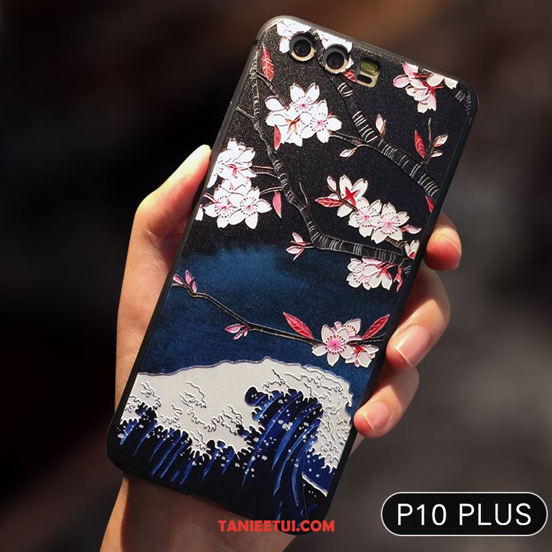 Etui Huawei P10 Plus Ochraniacz Silikonowe Relief, Futerał Huawei P10 Plus Szary All Inclusive Anti-fall Beige