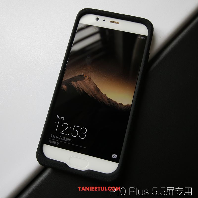Etui Huawei P10 Plus Skóra Płótno Miękki, Futerał Huawei P10 Plus Wzór Silikonowe Anti-fall Orange