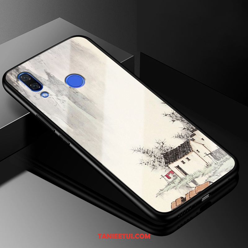 Etui Huawei P20 Lite Czerwony Netto Szkło Telefon Komórkowy, Pokrowce Huawei P20 Lite Anti-fall Moda All Inclusive