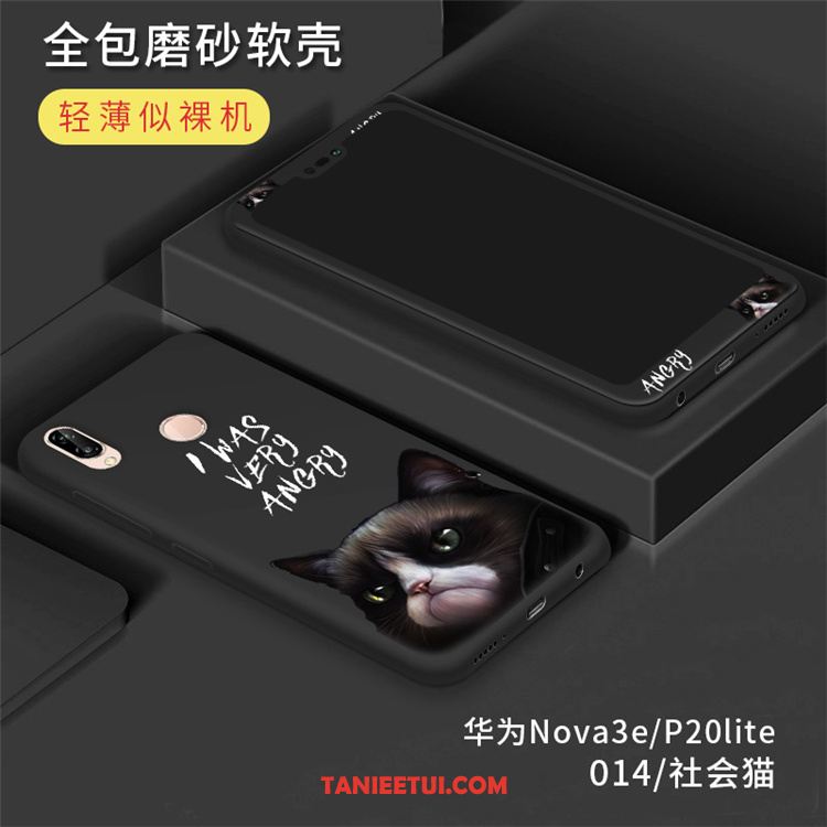 Etui Huawei P20 Lite Filmy Szkło Hartowane Tendencja, Futerał Huawei P20 Lite Miękki Anti-fall Ochraniacz