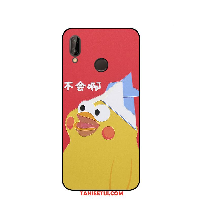 Etui Huawei P20 Lite Mały Kurczak Czerwony, Obudowa Huawei P20 Lite Żółty Wiszące Ozdoby Relief