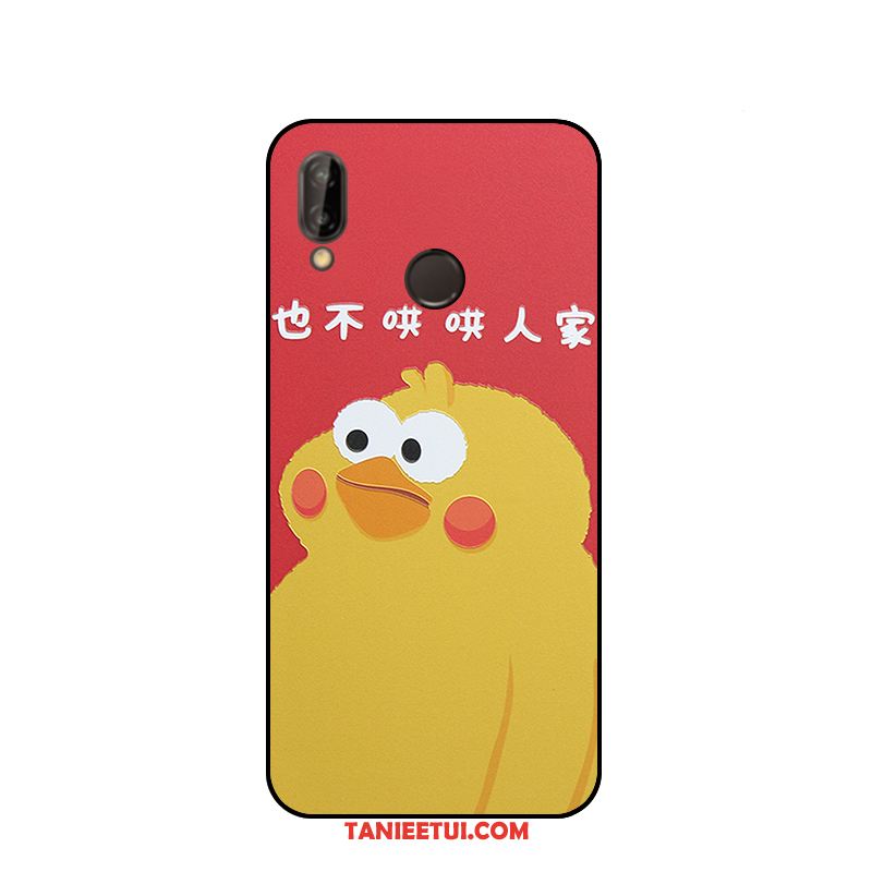 Etui Huawei P20 Lite Mały Kurczak Czerwony, Obudowa Huawei P20 Lite Żółty Wiszące Ozdoby Relief
