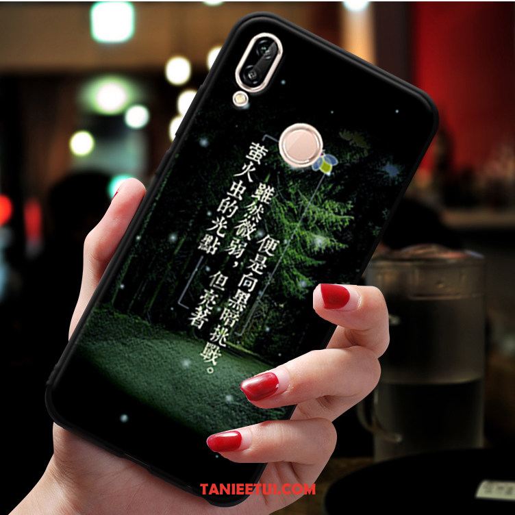 Etui Huawei P20 Lite Miękki Czarny All Inclusive, Futerał Huawei P20 Lite Telefon Komórkowy Silikonowe Anti-fall