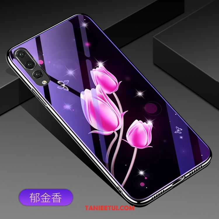 Etui Huawei P20 Niebieski Szkło Filmy, Obudowa Huawei P20 Szkło Hartowane Telefon Komórkowy