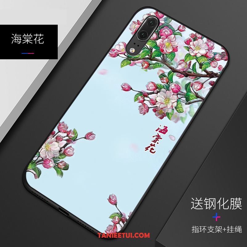 Etui Huawei P20 Ochraniacz Miękki Wzór, Obudowa Huawei P20 Dostosowane Relief Zielony