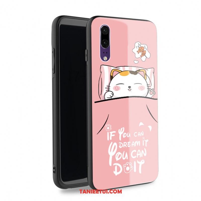 Etui Huawei P20 Osobowość Moda Szkło, Pokrowce Huawei P20 Telefon Komórkowy All Inclusive Anti-fall