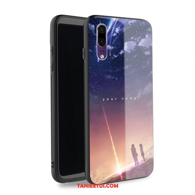 Etui Huawei P20 Osobowość Moda Szkło, Pokrowce Huawei P20 Telefon Komórkowy All Inclusive Anti-fall