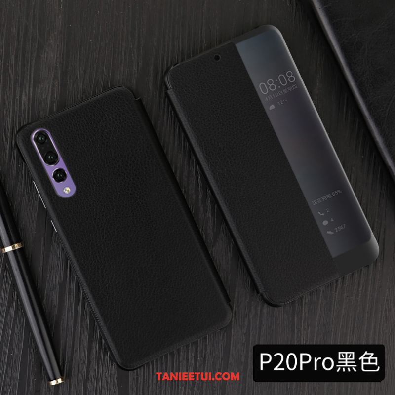 Etui Huawei P20 Pro All Inclusive Prawdziwa Skóra Anti-fall, Futerał Huawei P20 Pro Telefon Komórkowy Kreatywne Lustro