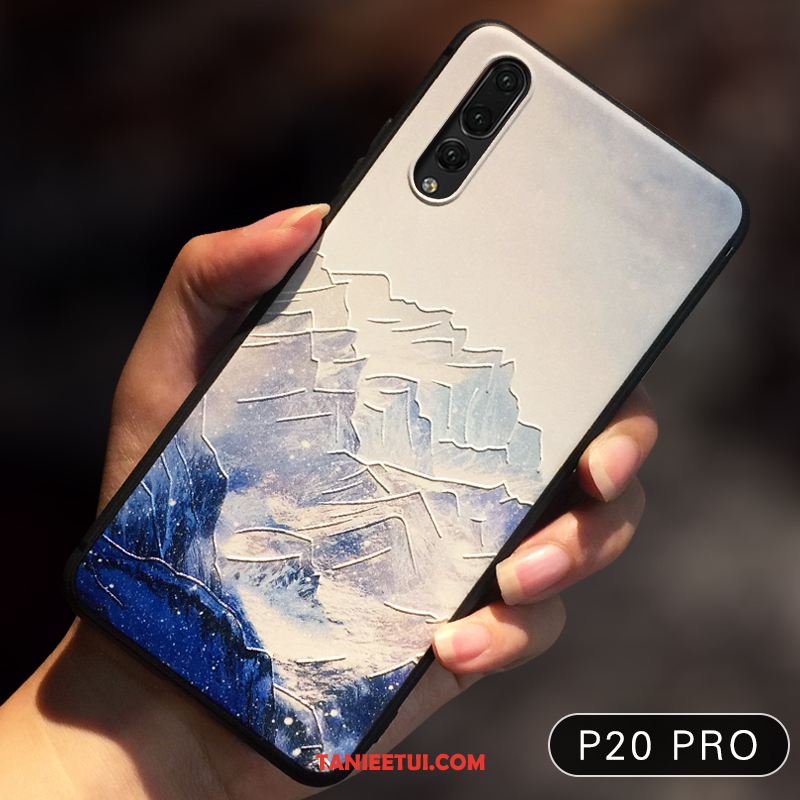 Etui Huawei P20 Pro All Inclusive Silikonowe Kreatywne, Obudowa Huawei P20 Pro Tendencja Miękki Czarny Beige