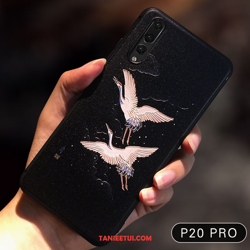 Etui Huawei P20 Pro All Inclusive Silikonowe Kreatywne, Obudowa Huawei P20 Pro Tendencja Miękki Czarny Beige