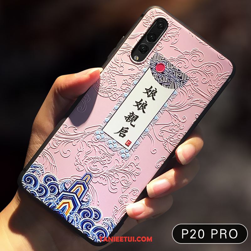 Etui Huawei P20 Pro All Inclusive Silikonowe Kreatywne, Obudowa Huawei P20 Pro Tendencja Miękki Czarny Beige